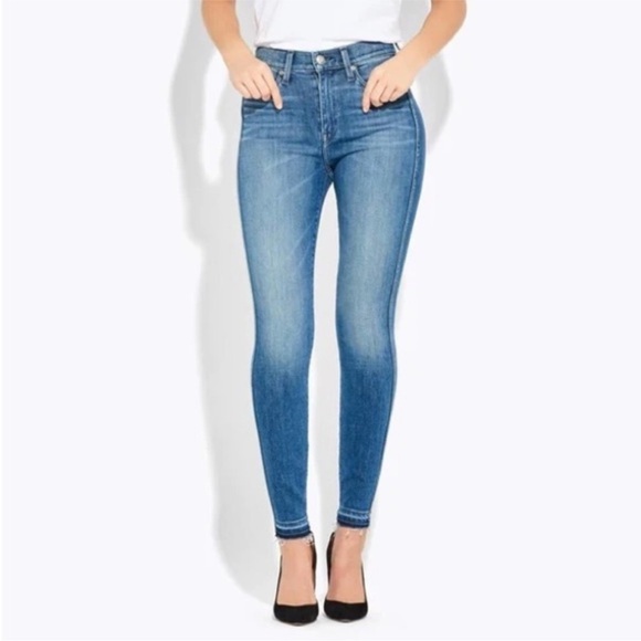 AYR The Riser High Rise Skinny Raw Hem Neon Jupiter Skinny Jeans - Picture 1 of 6